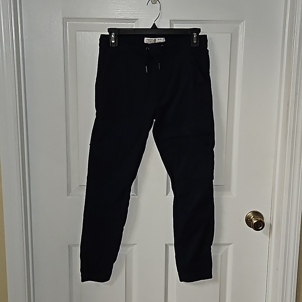 Trestles Supply Co. Boy Navy Elastic Waist Jogger Pants School Uniform 14/16 (L)